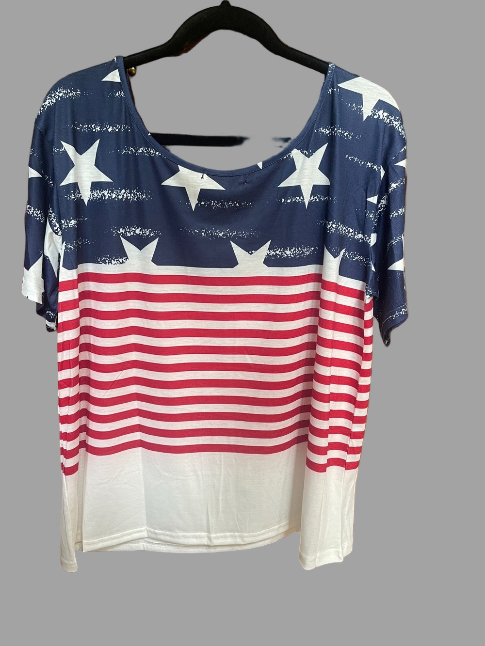 MISSLOOK Red, White & Blue Stars & Stripe Tee - Picture 2 of 2